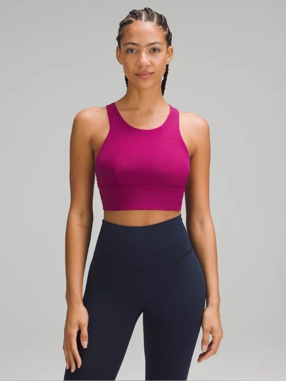 Lululemon Wunder Train Longline Bra- Magenta Purple